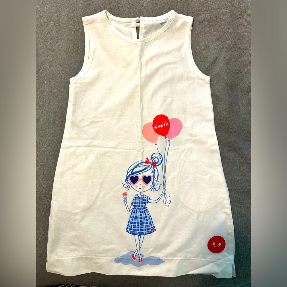 Smiling Button Boutique girls dress “smile”